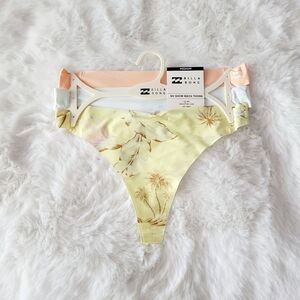 🏝BILLABONG BRAND NEW 3-PACK NO SHOW MAYA THONG SIZE M